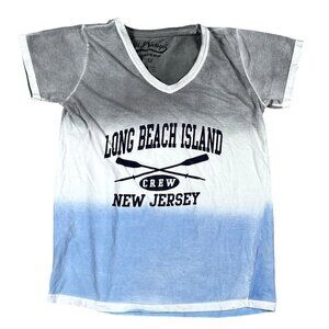 Long Beach Island Crew New Jersey V-Neck T-Shirt Size Medium